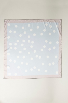 Gray Polka Dot Scarf